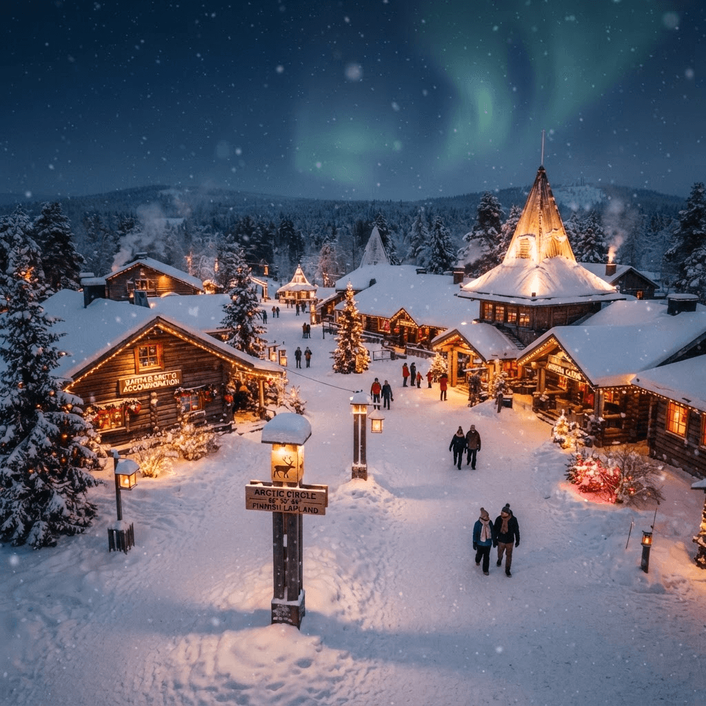 Santa Claus Village in Rovaniemi, Finnish Lapland